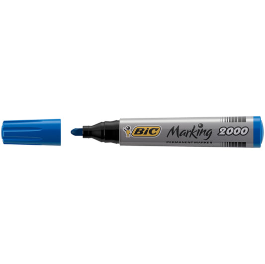 BIC - 820914 - Marcatori permanente Marking a base d'alcool - punta tonda 1,70mm - blu - Bic - conf. 12 pezzi