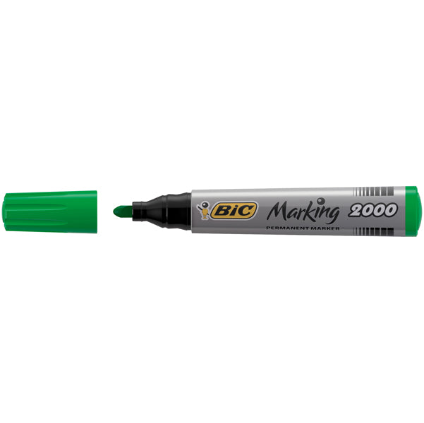 BIC - 820912 - Marcatori permanente Marking a base d'alcool - punta tonda 1,70mm - verde - Bic - conf. 12 pezzi