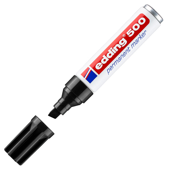 EDDING - E-500 001 - Marcatore permanente Edding 500 - punta da 2,00-7,00mm - nero - Edding