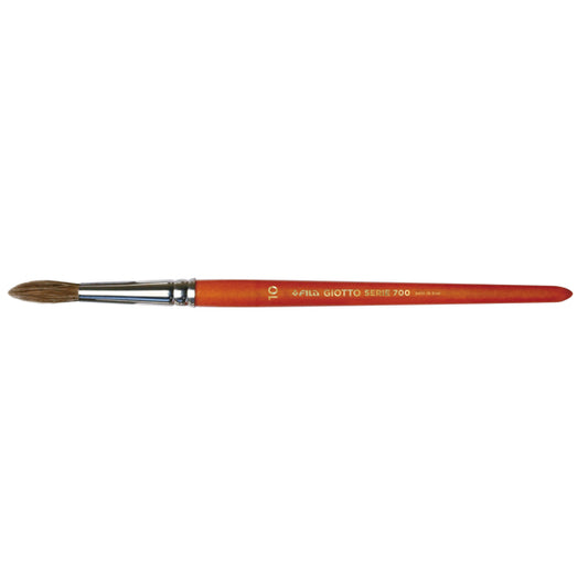 GIOTTO - 591000 - Pennelli punta tonda serie 700 - punta tonda - pelo di bue - n.10 - Giotto