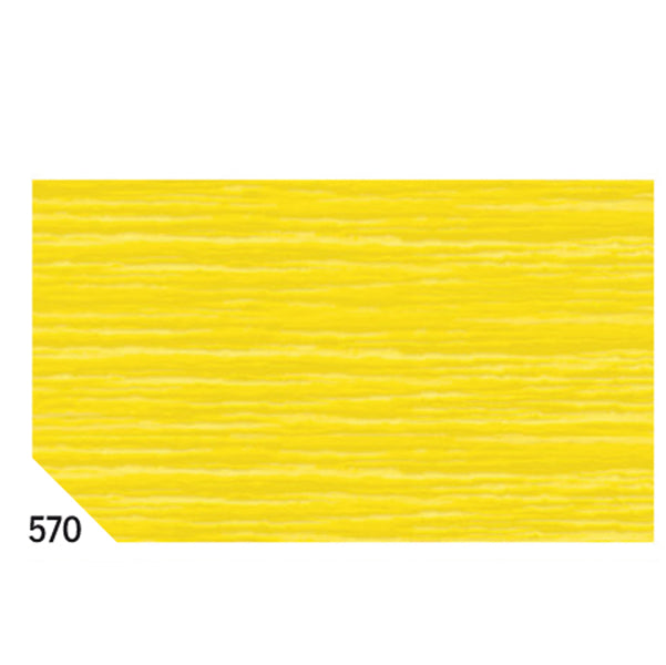 REX SADOCH - REX 570 - Carta crespa - 50 x 250 cm - 48 gr-m2 - giallo 570 - Rex Sadoch - conf. 10 rotoli