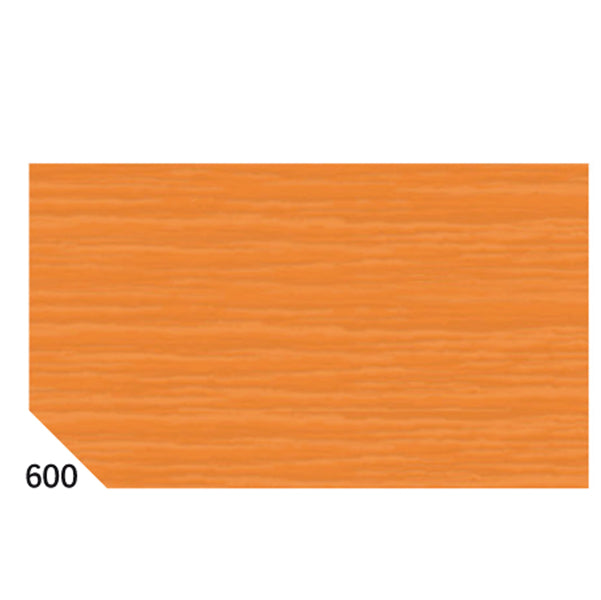 REX SADOCH - REX 600 - Carta crespa - 50 x 250 cm - 48 gr-m2 - arancione 600 - Sadoch - conf.10 rotoli