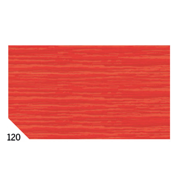 REX SADOCH - REX 120 - Carta crespa - 50 x 250 cm - 48 gr-m2 - rosso 120 - Rex Sadoch - conf.10 rotoli