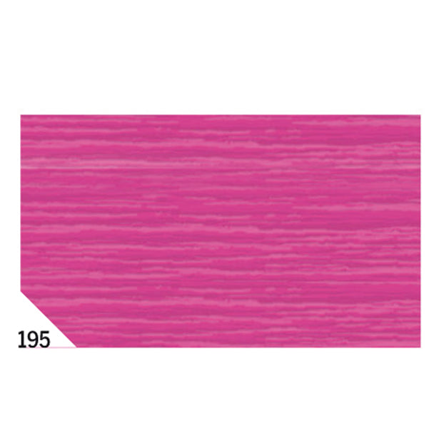 REX SADOCH - REX 195 - Carta crespa - 50 x 250 cm - 48 gr-m2 - fucsia 195 - Rex Sadoch - conf. 10 rotoli