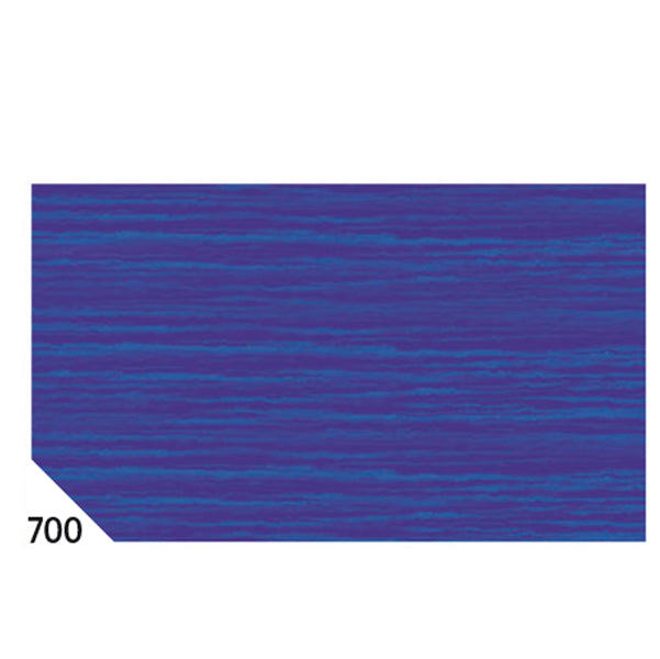 REX SADOCH - REX 700 - Carta crespa - 50 x 250 cm - 48 gr-m2 - blu 700 - Rex Sadoch - conf.10 rotoli