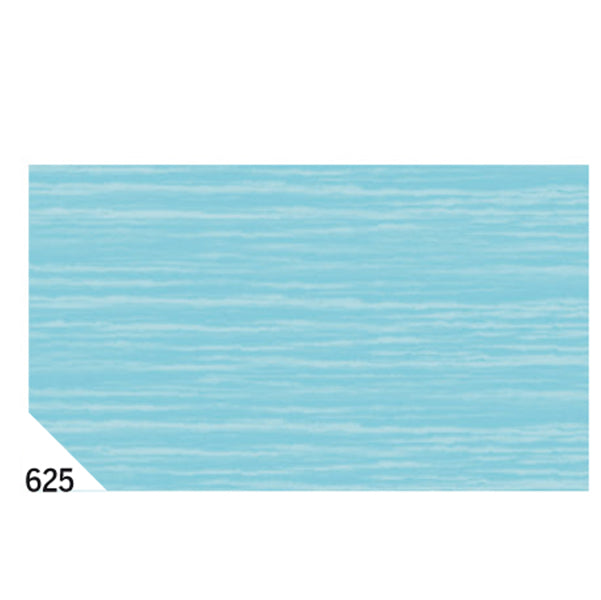 REX SADOCH - REX 625 - Carta crespa - 50 x 250 cm - 48 gr-m2 - azzurro 625 - Rex Sadoch - conf.10 rotoli