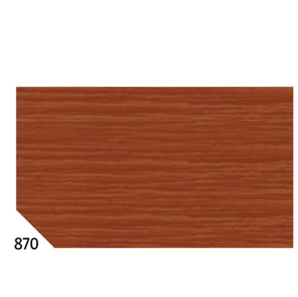 REX SADOCH - REX 870 - Carta crespa - 50 x 250 cm - 48 gr-m2 - marrone 870 - Rex Sadoch - conf.10 rotoli