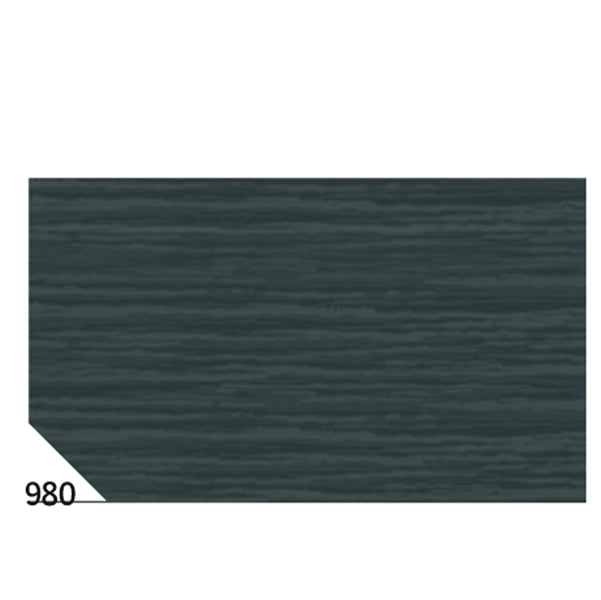 REX SADOCH - REX 980 - Carta crespa - 50 x 250 cm - 48 gr-m2 - nero 980 - Sadoch - conf. 10 rotoli