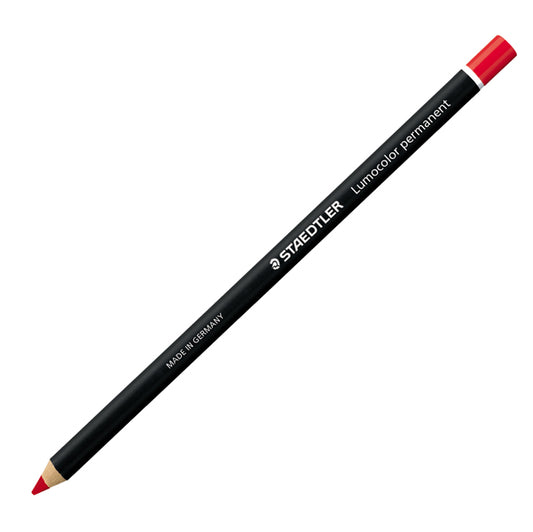 STAEDTLER - 10820-2 - Matita Lumocolor  Glasochrom - permanente  - rosso - Staedtler
