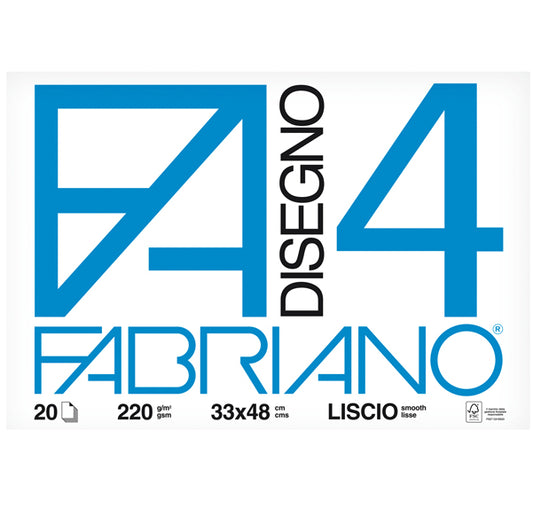 FABRIANO - 05200797 - Album F4 - 33x48cm - 220gr - 20 fogli - liscio - Fabriano