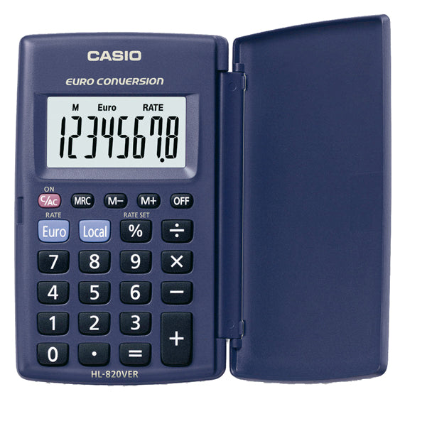 CASIO - HL-820VERA-WA-EP - Calcolatrice tascabile HL-820VERA - 8 cifre - blu - Casio