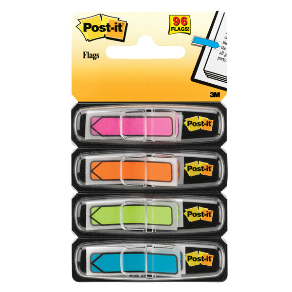 POST-IT - 26453 - Segnapagina Post it  Index Mini Freccia - 684-ARR4 - 4 colori vivaci - Post it  - conf. 96 pezzi