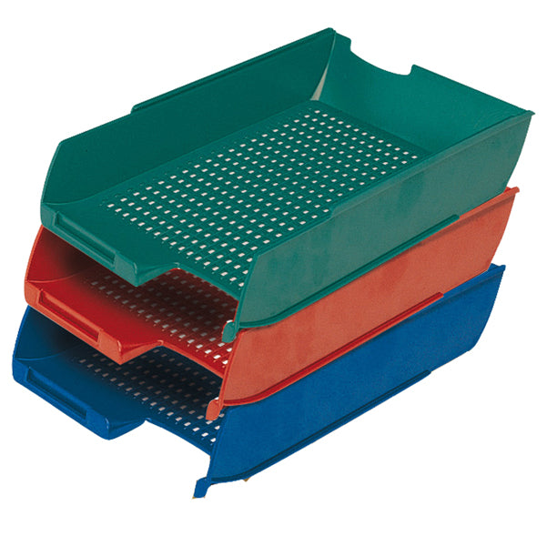 PRESBITERO - X850010 - Vaschetta portacorrispondenza PS7Star - 25,5 x 35,5 x 6,5 cm - verde - Presbitero