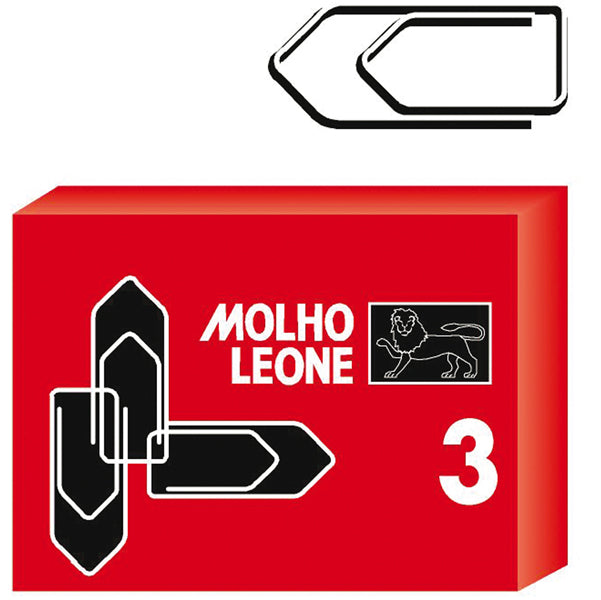 Molho Leone - 21113 - Fermagli zincati - n. 3 - 2,9 cm - Molho Leone - conf. 100 pezzi