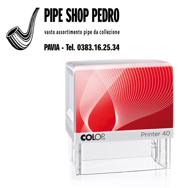 COLOP - PR40G7.BI - Timbro Printer 40 - autoinchiostrante - 23x59 mm - 6 righe - Colop