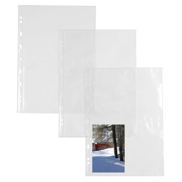 SEI ROTA - 662511 - Buste forate Atla FT porta foto e cartoline - 8 spazi 10x15 cm - trasparente - Sei Rota - conf. 10 pezzi