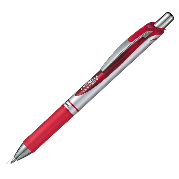 PENTEL - BL77-BO - Roller a scatto Energel XM Click - punta 0,7 mm - rosso  - Pentel