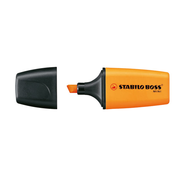 STABILO - 07-54 - Evidenziatore Boss Mini - punta a scalpello- tratto 2 - 5 mm - arancio 54 - Stabilo