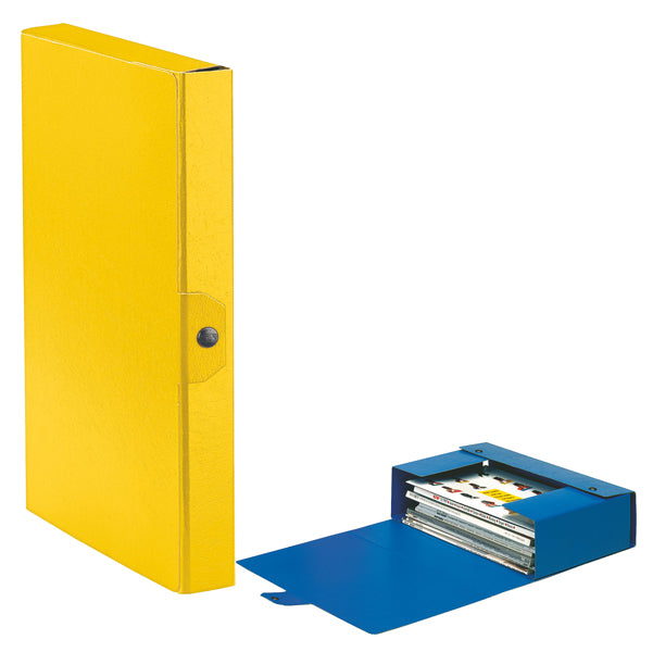 ESSELTE - 390324090 - Scatola progetto Eurobox - dorso 4 cm - 25x35 cm - giallo - Esselte