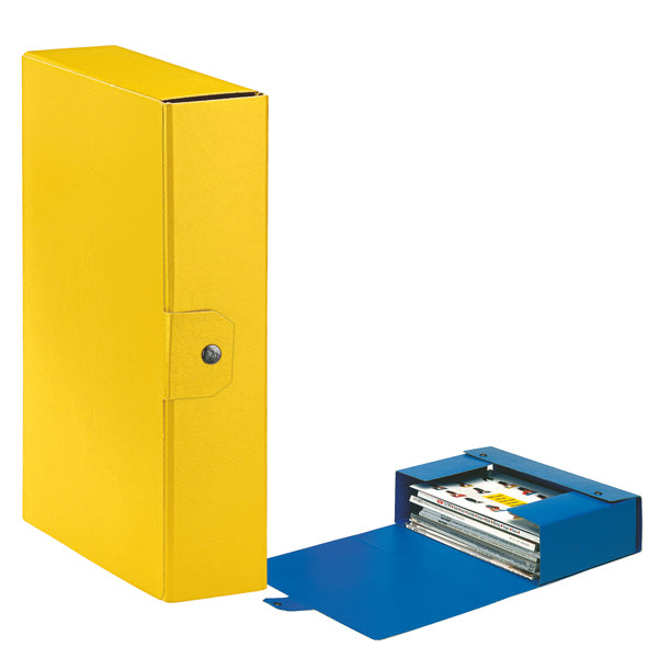 ESSELTE - 390328090 - Scatola progetto Eurobox - dorso 8 cm - 25x35 cm - giallo - Esselte