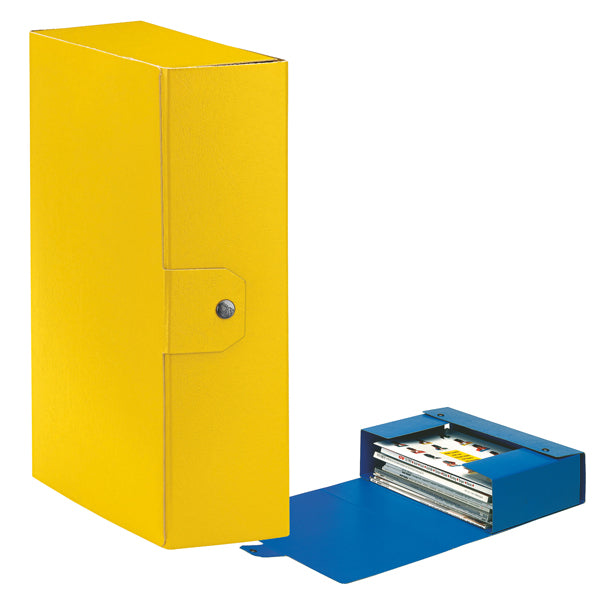 ESSELTE - 390330090 - Scatola progetto Eurobox - dorso 10 cm - 25x35 cm - giallo - Esselte