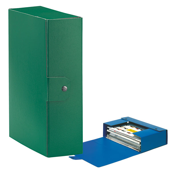 ESSELTE - 390330180 - Scatola progetto Eurobox - dorso 10 cm - 25x35 cm - verde - Esselte