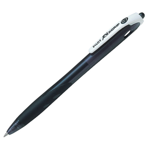 PILOT - 040015 - Penna a sfera a scatto Rexgrip Begreen - punta 0,7mm - nero - Pilot