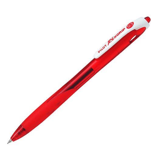 PILOT - 040017 - Penna a sfera a scatto Rexgrip Begreen - punta 0,7mm - rosso - Pilot