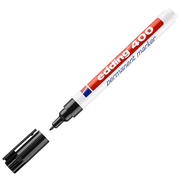 EDDING - E-400 001 - Marcatore permanente 400 - punta conica - tratto 2,00-4,00mm - nero - Edding