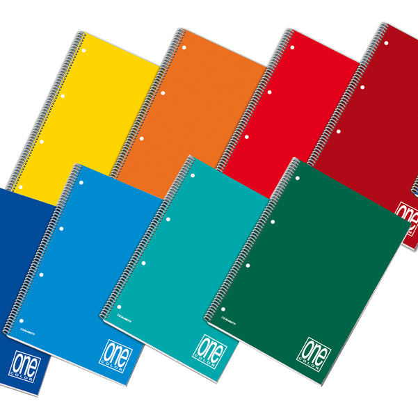 BLASETTI - 1155 - Maxiquaderno One Color - A4+ - forato - microperforato - quadretto 5 mm - 60 fogli - 80 gr - spiralato - Blasetti