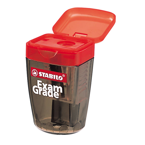 STABILO - 451848E - Temperamatite Exam Grade con contenitore - 1 foro - con contenitore - Stabilo