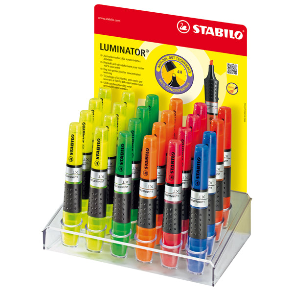 STABILO - 71-24-4 - Evidenziatore Luminator - colori assortiti - Stabilo - expo 24 pezzi
