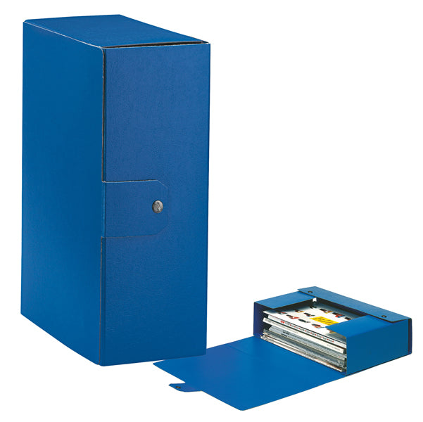 ESSELTE - 390332050 - Scatola progetto Eurobox - dorso 12 cm - 25x35 cm - blu - Esselte