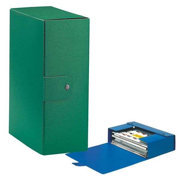 ESSELTE - 390332180 - Scatola progetto Eurobox - dorso 12 cm - 25x35 cm - verde - Esselte