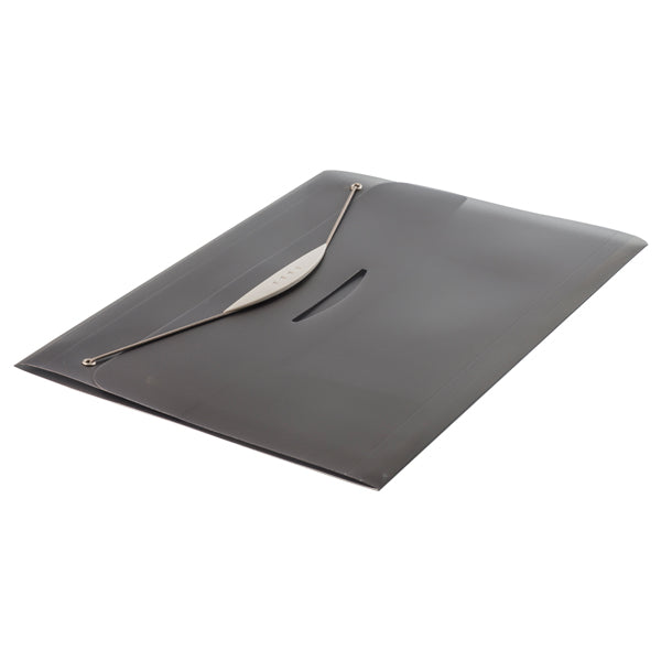 FELLOWES - 40337 - Cartellina con elastico Swing - PPL - 23,5x34,5 cm - trasparente grigio - Fellowes