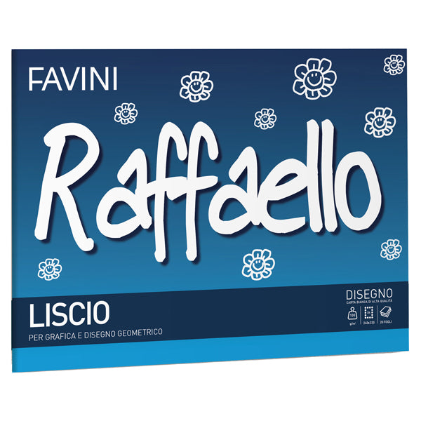 FAVINI - A103614 - Album Raffaello - 24x33cm - 100gr - 20 fogli - liscio - Favini