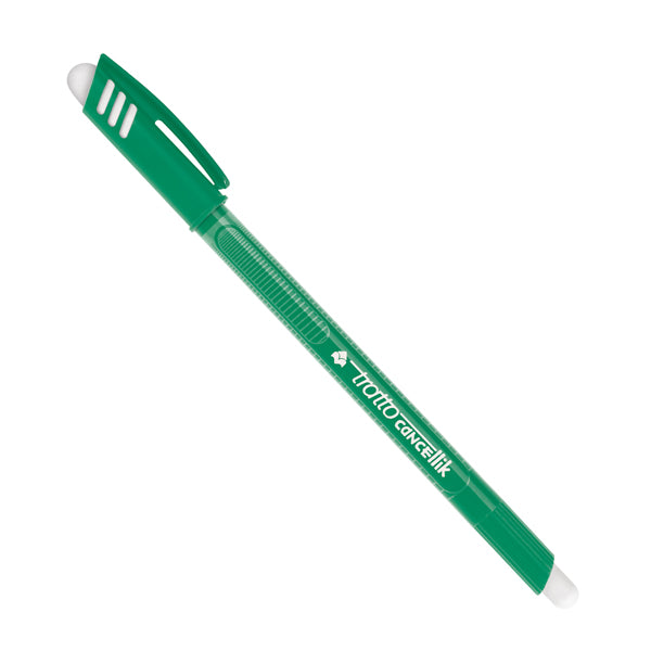 TRATTO - 826104 - Penna a sfera cancellabile Cancellik - punta 1,0mm - verde - Tratto