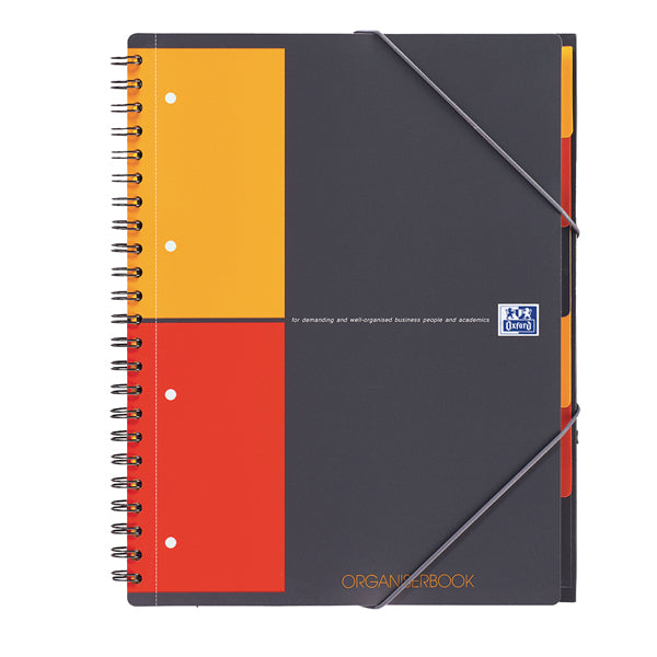 OXFORD - 100102777 - Blocco spiralato Organiser Book - 5mm con margine - 240 x 297mm - 80gr - 80 fogli - Oxford