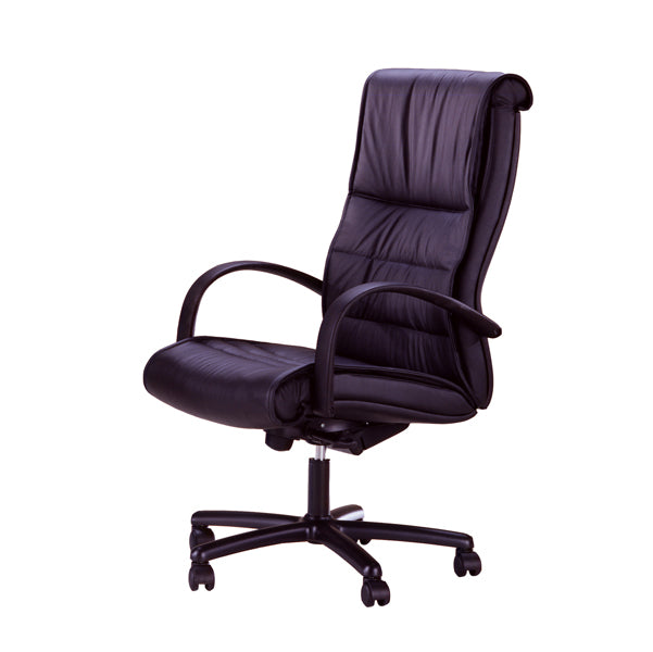 Unisit - GMPY-PN - Poltrona direzionale Gemini GMPY - pelle - con braccioli inclusi - nero - Unisit