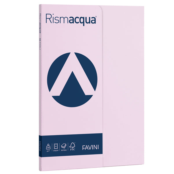 FAVINI - A699544 - Carta Rismacqua Small - A4 - 200 gr - lilla 06 - Favini - conf. 50 fogli