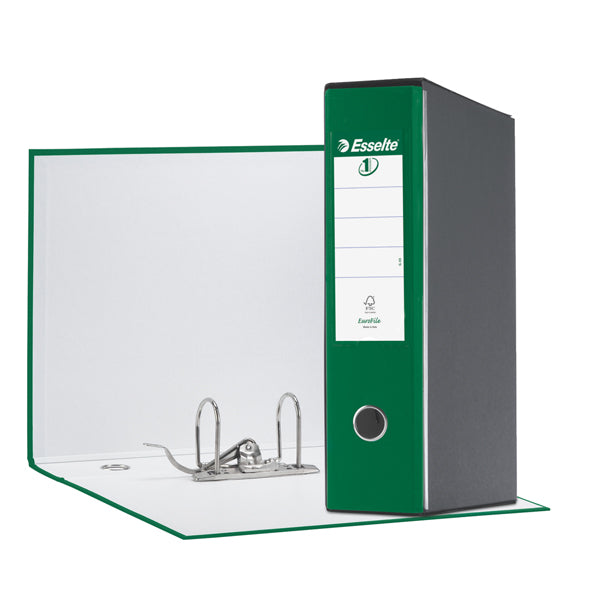 ESSELTE - 390755180 - Registratore Eurofile G55 - dorso 8 cm - protocollo 23x33 cm - verde - Esselte