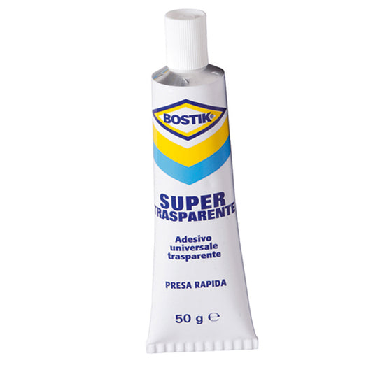 BOSTIK - 6315229 - Adesivo Supertrasparente - universale - 50 gr - trasparente - Bostik