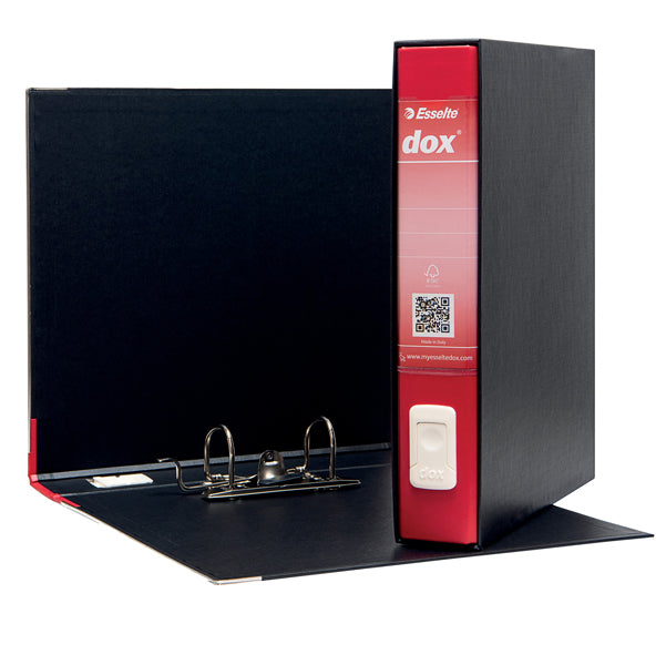 DOX - D26411 - Registratore Dox 4  - dorso 5 cm - commerciale 23x29,7 cm - rosso - Esselte