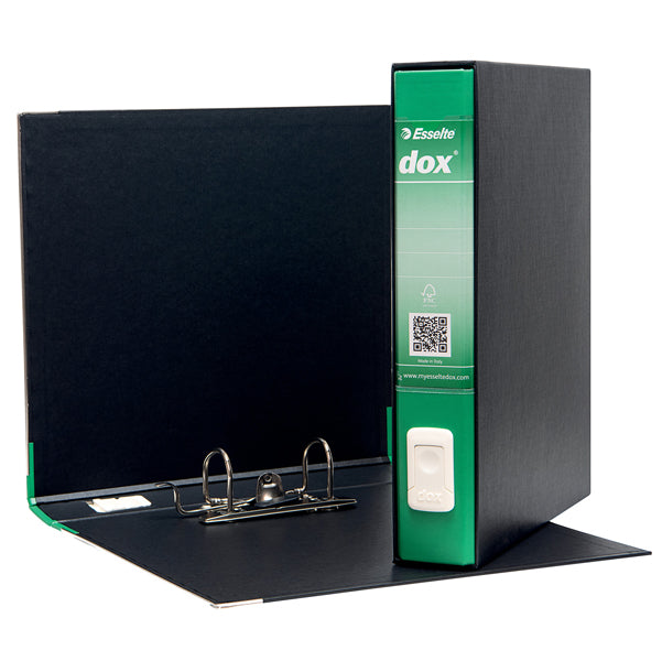 DOX - D26414 - Registratore Dox 4  - dorso 5 cm - commerciale 23x29,7 cm - verde - Esselte