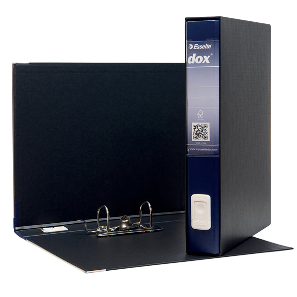 DOX - D26504 - Registratore Dox 5 - dorso 5 cm - protocollo 23x34 cm - blu - Esselte