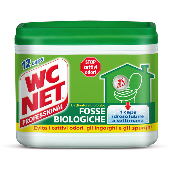 WC NET - M74408 - Fosse Biologiche - 12 capsule da 216 gr - WC Net
