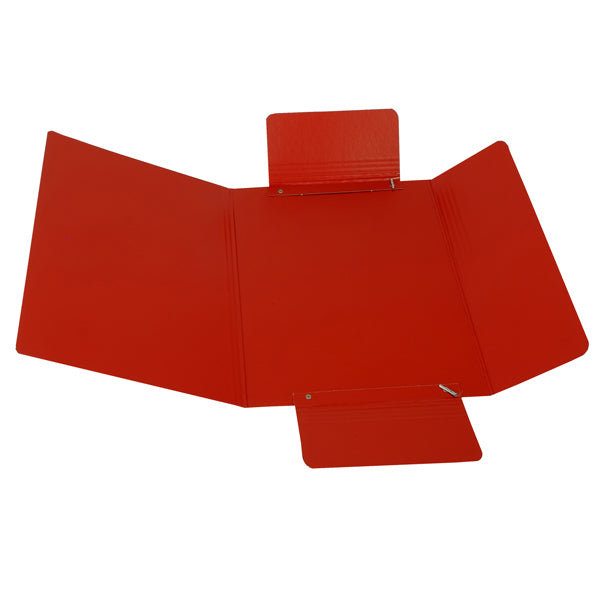 CART. GARDA - CG0032PBXXXAE02 - Cartellina con elastico - presspan - 3 lembi - 700 gr - 25x34 cm - rosso - Cartotecnica del Garda