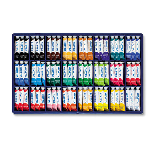 GIOTTO - 35250000 - Vetrine assortimento - 12ml - colori assortiti - Giotto - 144 tubetti assortiti