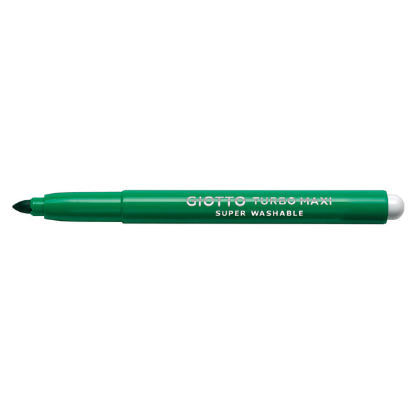 GIOTTO - 456020 - Pennarello Turbomaxi Monocolore - punta D5mm - verde cinabro - Giotto