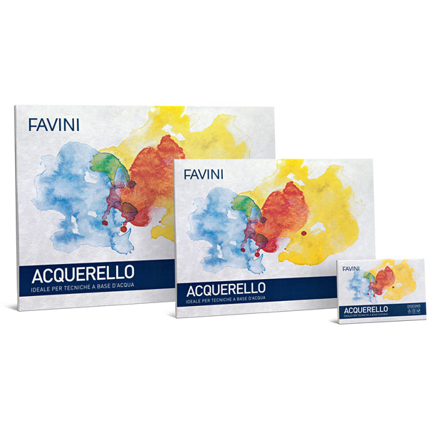 FAVINI - A223404 - Blocco Acquerello - 25x35cm - 340gr - 10 fogli - Favini